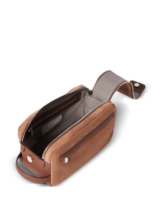 26FW 브루넬로 쿠치넬리 뷰티 케이스 MWDMBU334PCON10 NOCCIOLA TABACCO - BRUNELLO CUCINELLI