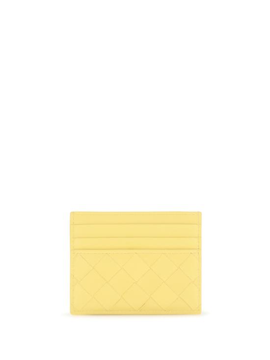 26FW 보테가베네타 인트레치아토 크레딧 카드 케이스 796324VCPP37275 TAXI GOLD - BOTTEGA VENETA