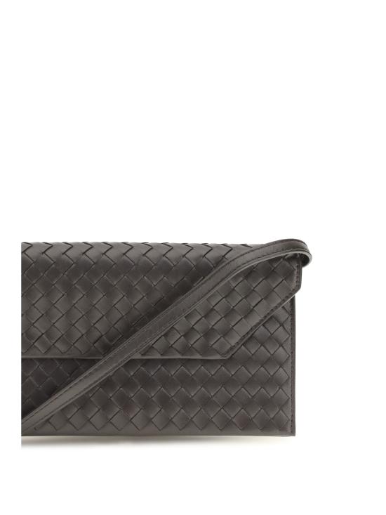 26FW 보테가베네타 인트레치아토 피콜로 엔벨로프 파우치 A0067TV0HW42094 ESPRESSO BRASS V - BOTTEGA VENETA