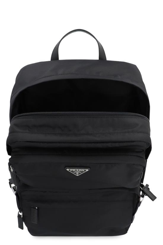 26FW 프라다 리나일론 앤 사피아노 레더 백팩 2VZ101VOOO2DMGF0002 NERO - PRADA