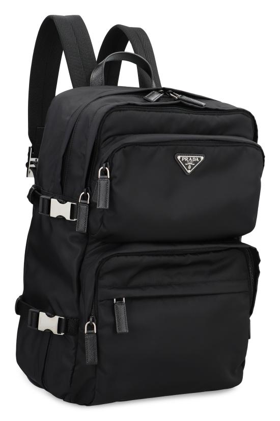 26FW 프라다 리나일론 앤 사피아노 레더 백팩 2VZ101VOOO2DMGF0002 NERO - PRADA