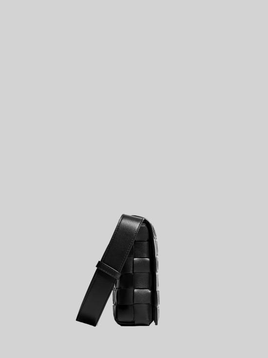 26FW 보테가베네타 오르토 메신저백 876364V6SO01089 BLACK SILVER - BOTTEGA VENETA