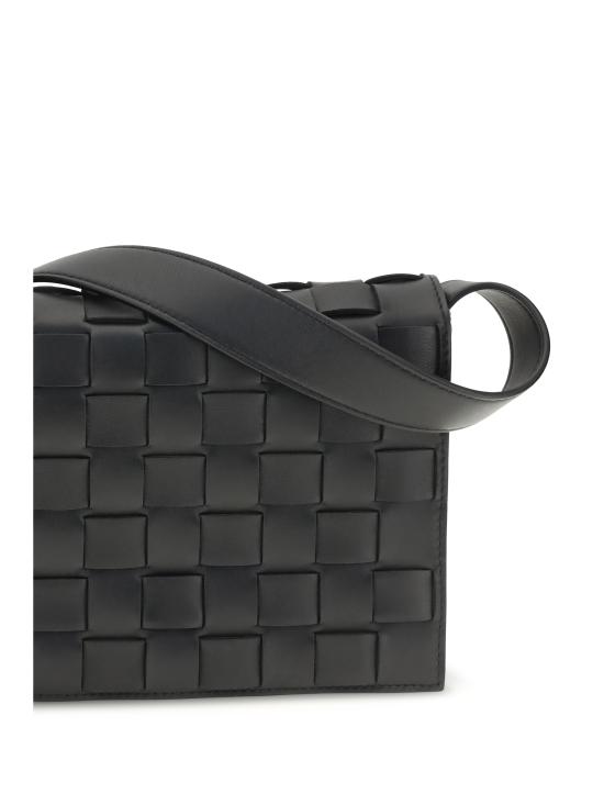 26FW 보테가베네타 오르토 메신저백 876364V6SO01089 BLACK SILVER - BOTTEGA VENETA