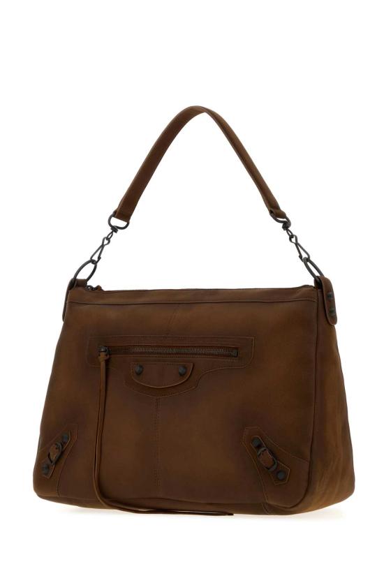 26FW 발렌시아가 레더 숄더백 8661052ACRP2247 CARAMEL - BALENCIAGA