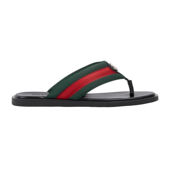 26FW 구찌 인터로킹 G T-스트랩 샌들 838083HAAL08444 VRV BLACK