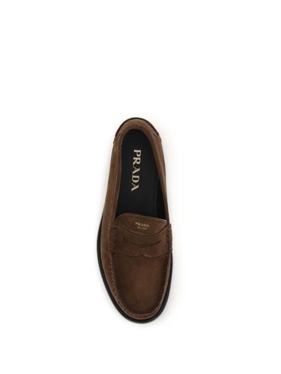 26FW 프라다 브러쉬드 레더 로퍼 2DB239FX000054F0324 CACAO - PRADA