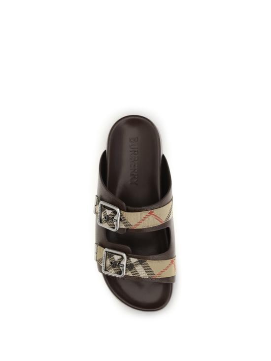 26FW 버버리 뮬/슬리퍼 8127383A2662 MID BROWN - BURBERRY