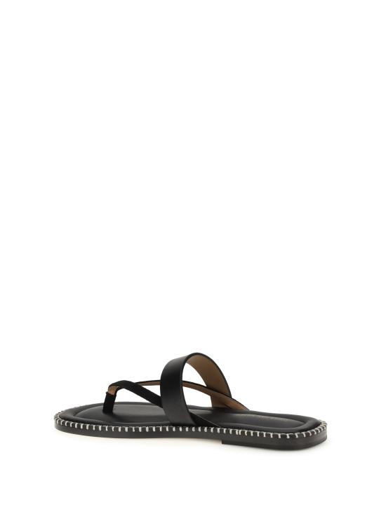 26SS 드리스 반 노튼 레더 샌들 2610217380105900 BLACK - DRIES VAN NOTEN