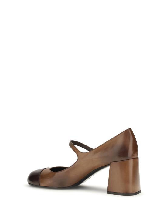 26FW 미우미우 메리 제인 레더 펌프스 5I781EF0653ZQIF0Y89 COGNAC MORO - MIU MIU