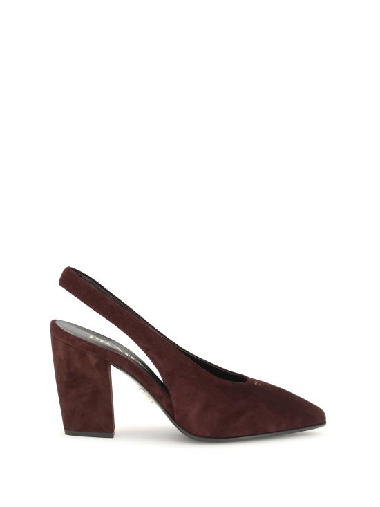 26FW 프라다 가죽 슬링백 펌프스 힐 1I693OFE085103F0007 BORDEAUX