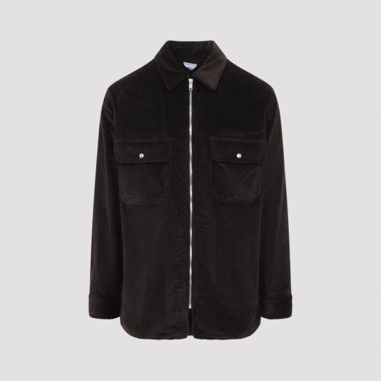 26FW 보테가베네타 긴팔 셔츠 861018V6O40 2135 BROWN - BOTTEGA VENETA