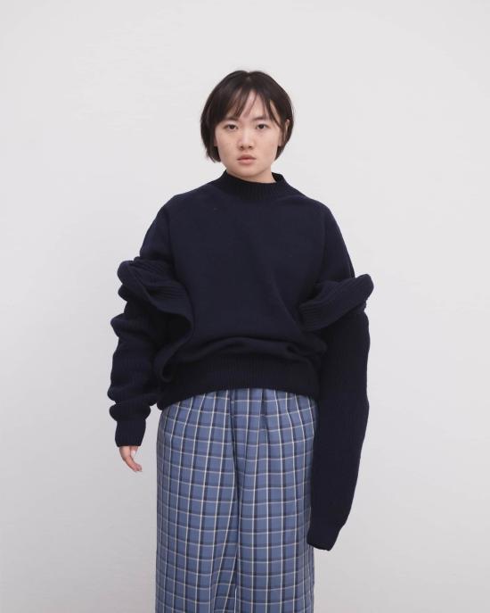  베이스레인지 스웨터 소어  네이비 - BASERANGE
