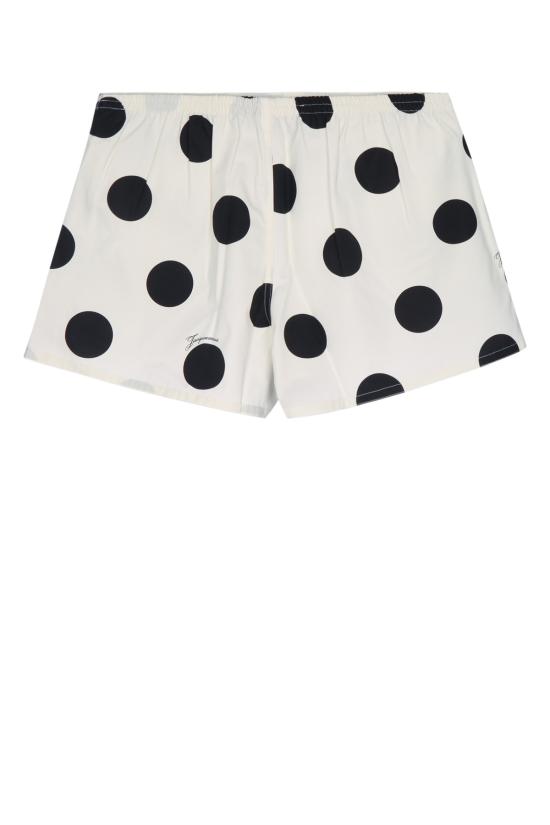 26FW 자크뮈스 숏팬츠 SOW00622AW00976 1IK PRINTDOTSLOGOOFFWHITE - JACQUEMUS
