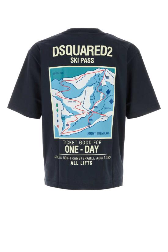 26FW 디스퀘어드2 반팔 티셔츠 S71GD1680D20049 524 Blue - DSQUARED2