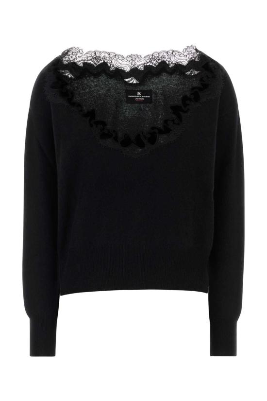 26FW 에르마노 설비노 스웨터 D495M722APPYU 95708 Black