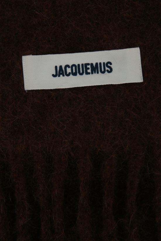 26FW 자크뮈스 프린지 울 스카프 ACU00572BOT4032 850 Brown - JACQUEMUS