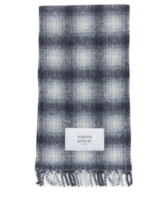 26FW 메종키츠네 머플러/스카프 알파카 프린지 스카프 Sciarpe & Foulard 블루