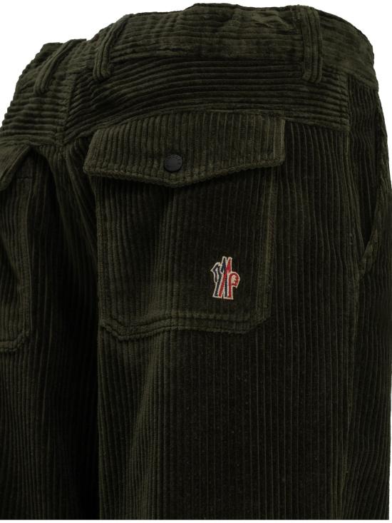 26FW 몽클레어 스트레이트 팬츠 캐주얼 코듀로이 팬츠 (녹색) - MONCLER