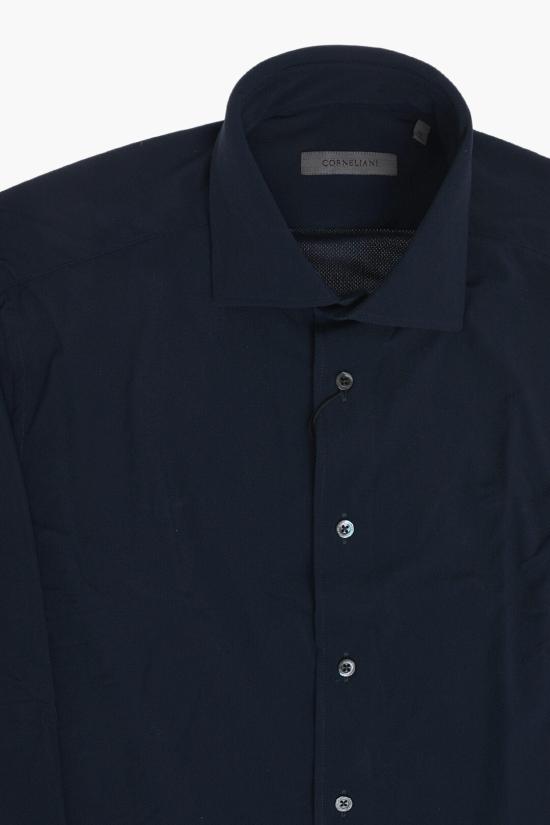  꼬르넬리아니 긴팔 셔츠 27P178 3281484 001 Blue - CORNELIANI