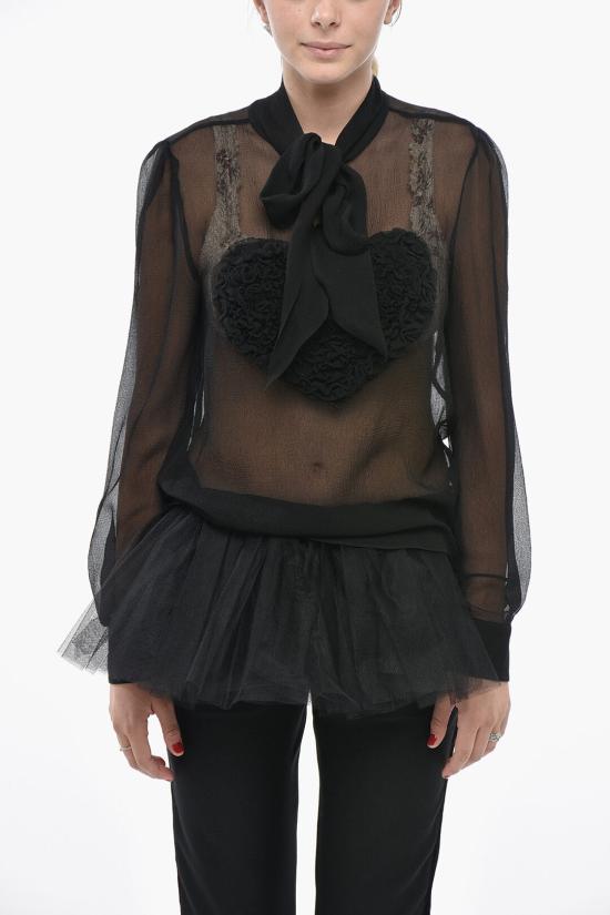  디스퀘어드2 블라우스 S72DL0762 S53639 900 Black