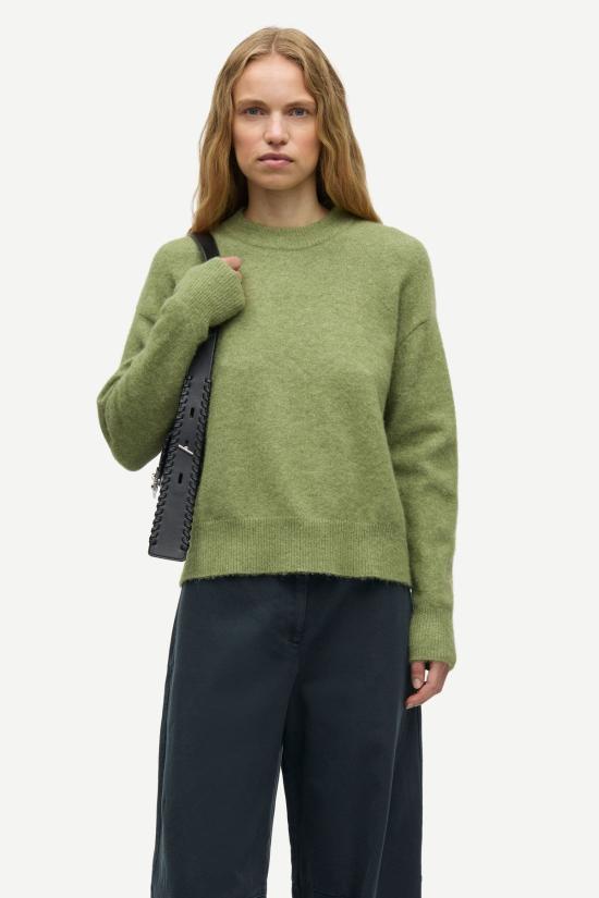  SAMSOE 스웨터 Samsoe Anour O N  모스스톤 - OTHER BRANDS