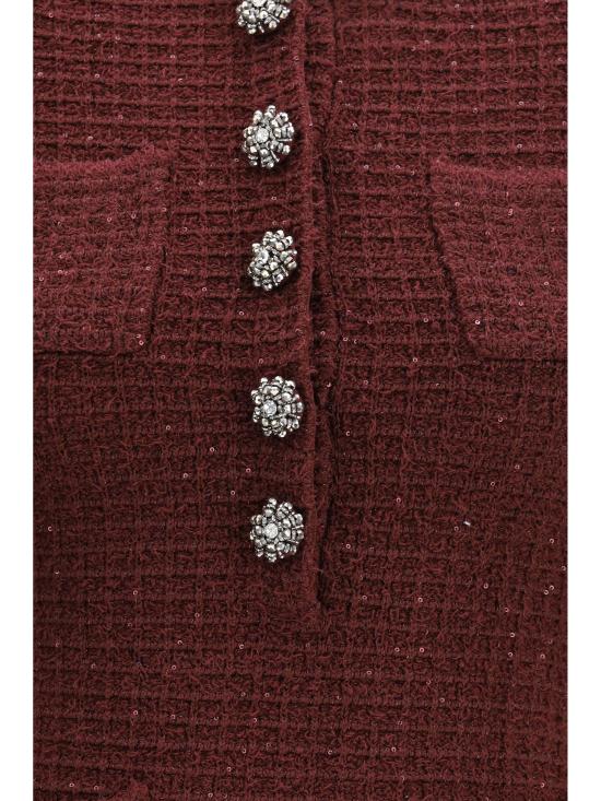 26FW 셀프 포트레이트 원피스 SC26152SBU BURGUNDY BORDEAUX - SELF PORTRAIT