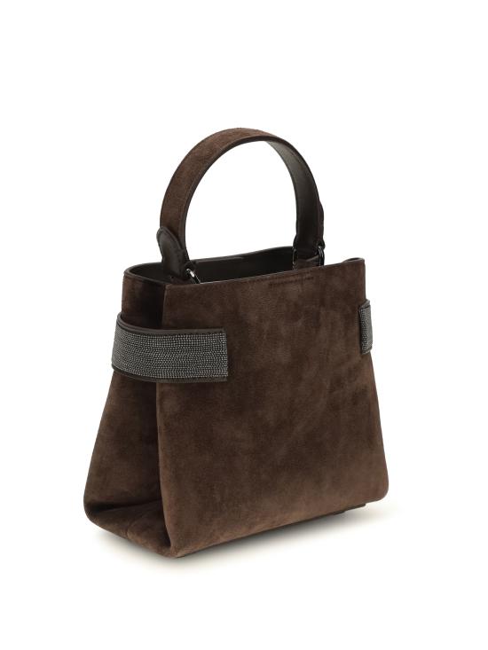 26FW 브루넬로 쿠치넬리 스몰 에센스 탑핸들 백 MBDLD2499 C9885 BROWN - BRUNELLO CUCINELLI