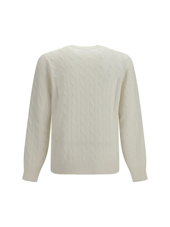 26FW 브루넬로 쿠치넬리 스웨터 M22707200 CO312 WHITE - BRUNELLO CUCINELLI