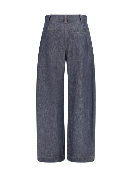 26FW 브루넬로 쿠치넬리 스트레이트 팬츠 MB148P4022 C001 BLUE - BRUNELLO CUCINELLI