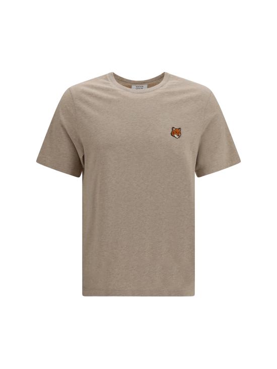 26FW 메종키츠네 폭스 헤드 레귤러 티셔츠 PM00107KJ7026 0604 BEIGE