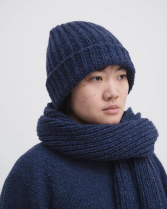  베이스레인지 모자 미아 비니 캡 노르드 블루