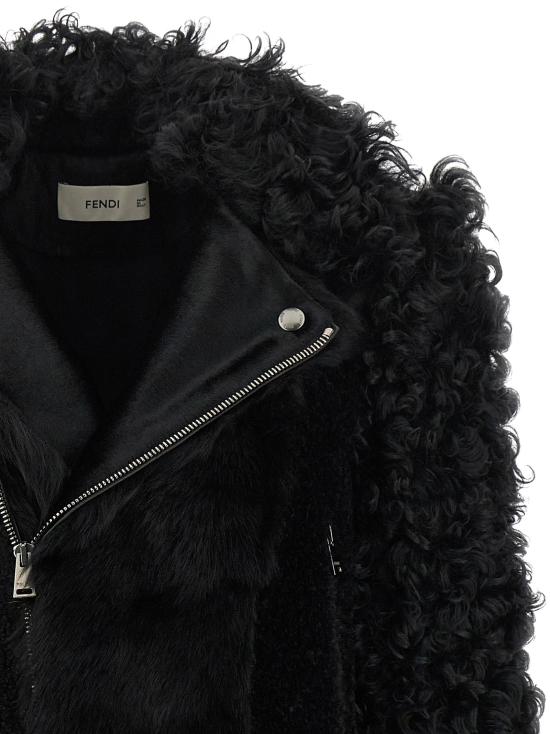 26FW 펜디 패딩 블루종  재킷 블랙 - FENDI