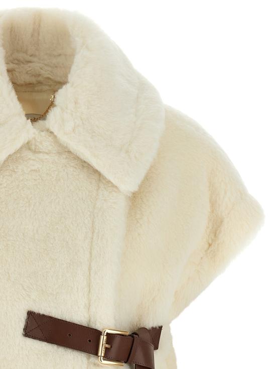 26FW 막스마라 케이프 새로운 아바보  화이트 - MAX MARA