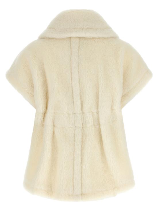 26FW 막스마라 케이프 새로운 아바보  화이트 - MAX MARA