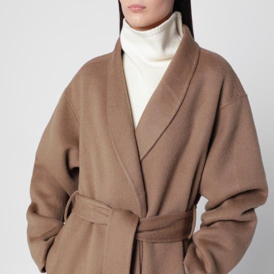 26FW 알마다 라벨 코트 4512WO Brown - ALMADA LABEL