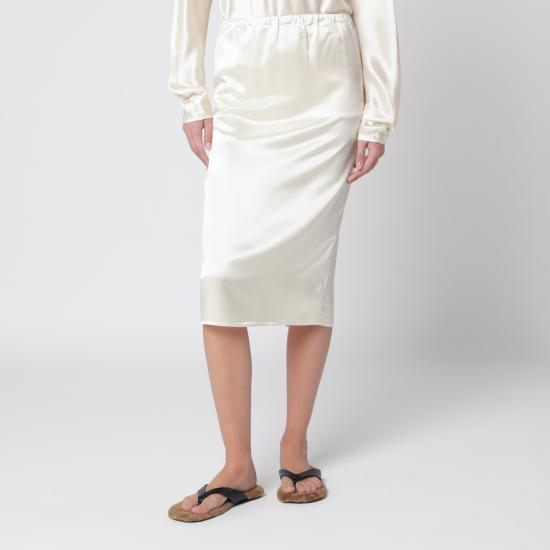 26FW 알마다 라벨 스커트 5319PL White