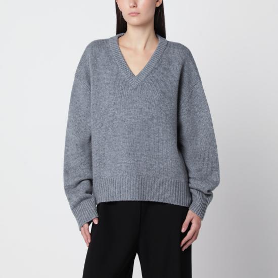 26FW 알마다 라벨 긴팔 티셔츠 4681WO Grey