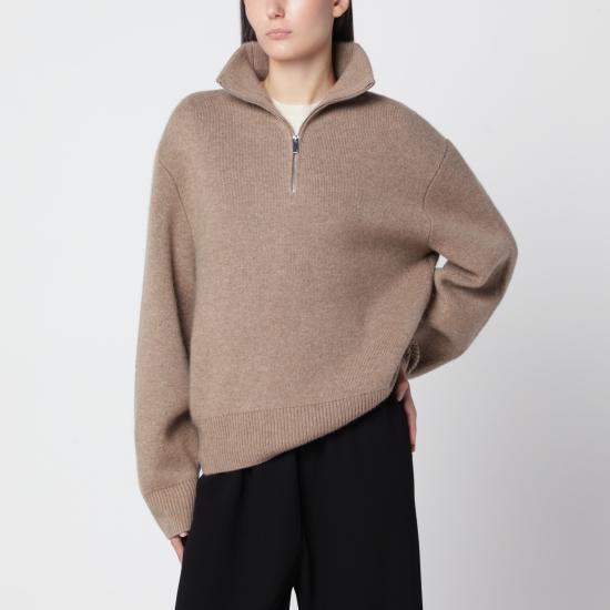 26FW 알마다 라벨 긴팔 티셔츠 6510WO Beige