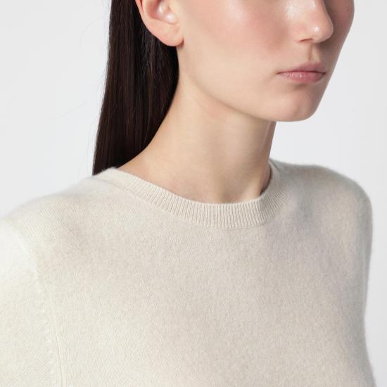 26FW 알마다 라벨 긴팔 티셔츠 6533WO White - ALMADA LABEL