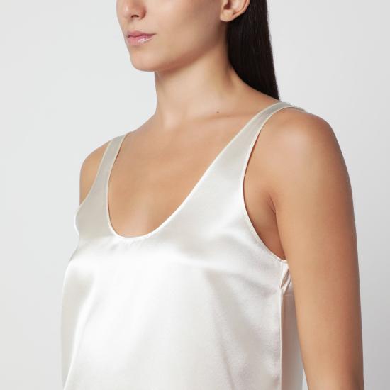 26FW 알마다 라벨 탑 4904PL White - ALMADA LABEL