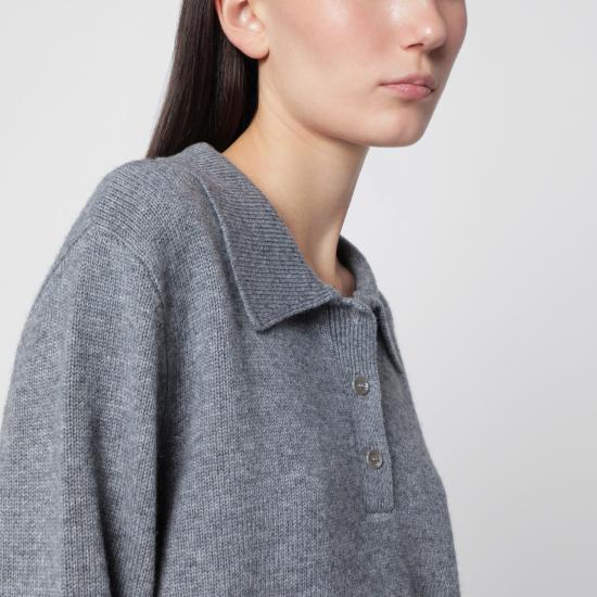 26FW 알마다 라벨 긴팔 티셔츠 6549WO Grey - ALMADA LABEL