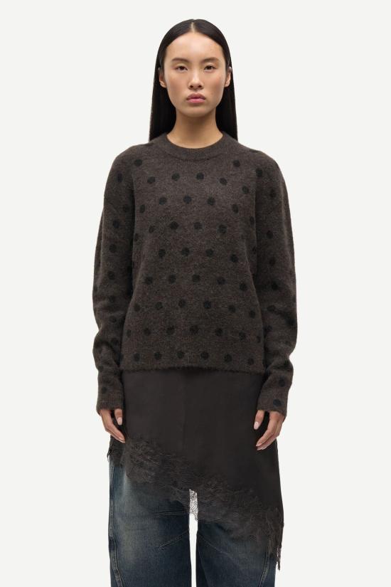  SAMSOE 스웨터 Samsoe Anour O N  멀치 도트 - OTHER BRANDS