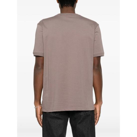 26FW 휴고보스 로고 라벨 코튼 저지 티셔츠 50447978 223 GREY - HUGO BOSS