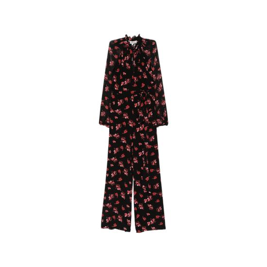 26FW 다이앤 본 퍼스텐버그 점프수트 U043AIRISBNCVG IRISB BLACK RED