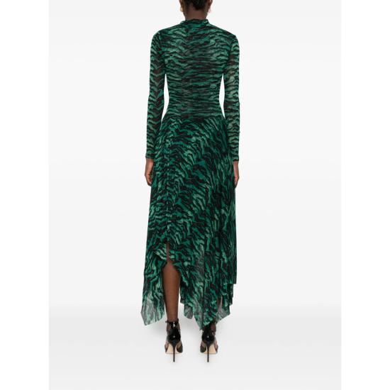 26FW 다이앤 본 퍼스텐버그 원피스 D341BPALMNMESH PALMN GREEN BLACK - DIANE VON FURSTENBERG