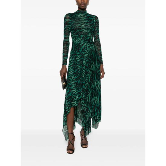 26FW 다이앤 본 퍼스텐버그 원피스 D341BPALMNMESH PALMN GREEN BLACK - DIANE VON FURSTENBERG