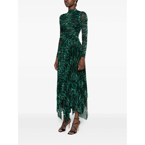 26FW 다이앤 본 퍼스텐버그 원피스 D341BPALMNMESH PALMN GREEN BLACK - DIANE VON FURSTENBERG