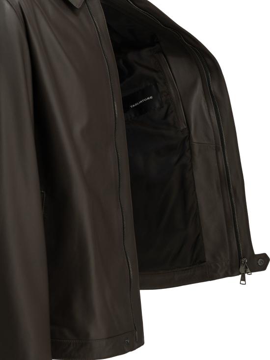 26FW 딸리아토레 자켓 갈색 가죽 재킷, 재킷 및 코트 - TAGLIATORE