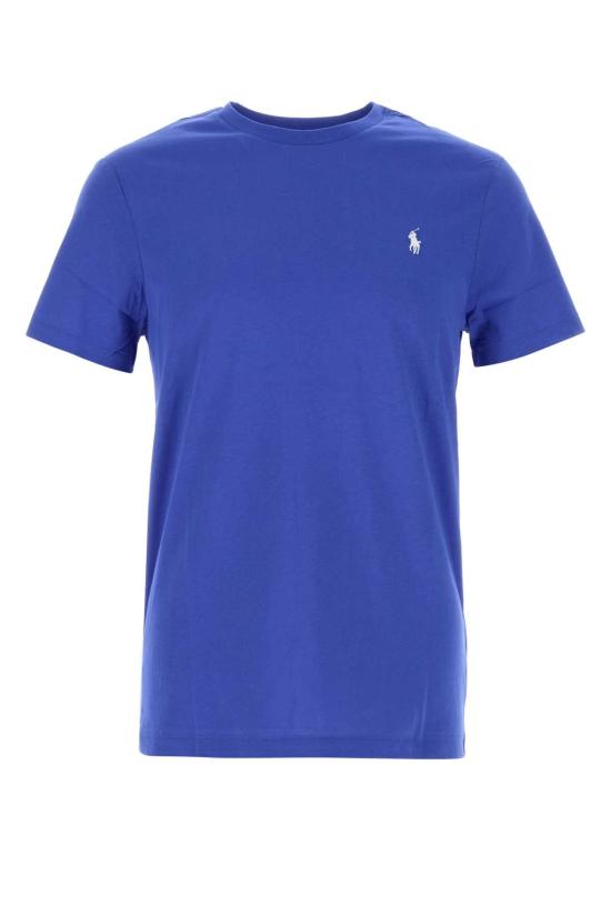 26FW 폴로 랄프로렌 포니로고 자수 반팔 티셔츠 710671438 532 BLUE