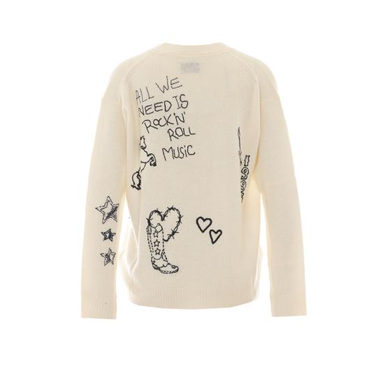 26FW 자딕앤볼테르 가디건 KWCA01698 102 WHITE - ZADIG & VOLTAIRE
